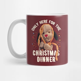 Sooty Christmas Sweep Only Here For The Christmas Dinner Mug